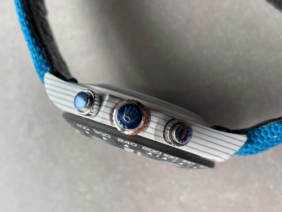 diw factory 1:1 Rolex DIW Factory Daytona NTPT Carbon fibre Blue Strap