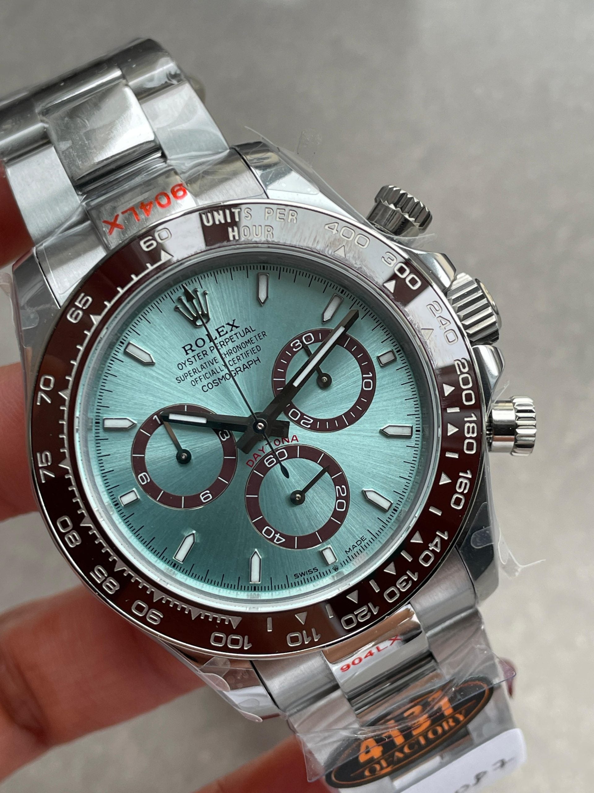 QF Factory 1:1 Rolex Daytona 126506 Best Edition 904L Steel Ice Blue Dial SA4131