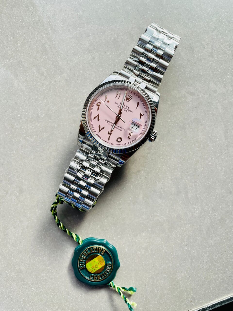 DIWF Factory 1:1 Rolex DateJust 36mm 126234 Best Edition 904L Steel Tiffany Pink Dial Arabic Marker SA3235