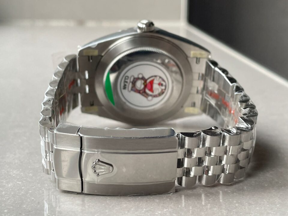 Rolex DateJust Men “wimbledon”SS Grey textured Dial Roman Markers