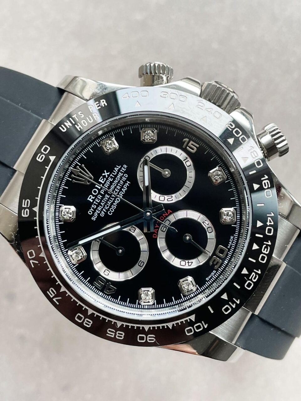 BTF factory 1:1 Rolex Daytona SS116500LN Best Black Dial Diamond Markers A4130