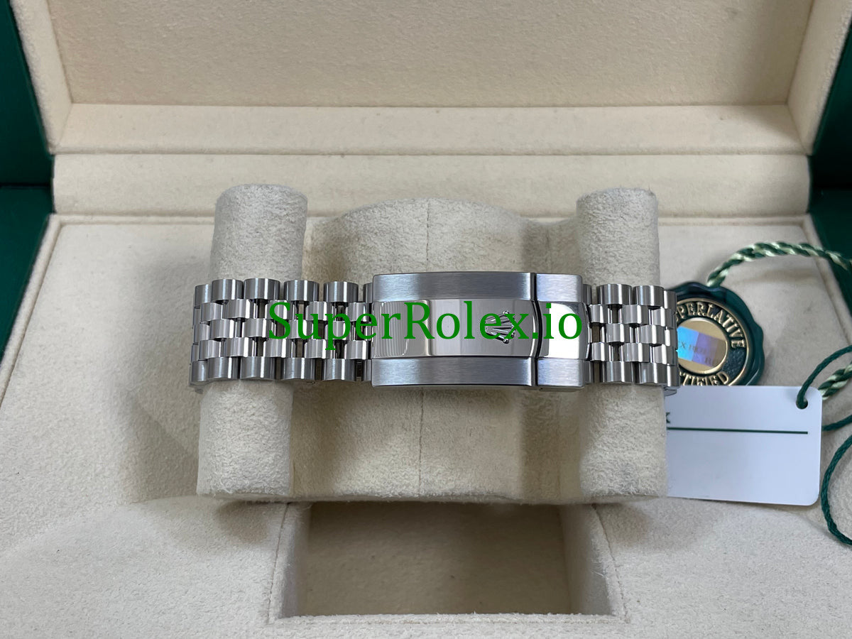 Rolex Datejust 41 White Gold Bright Blue Motif Dial Ref.126334