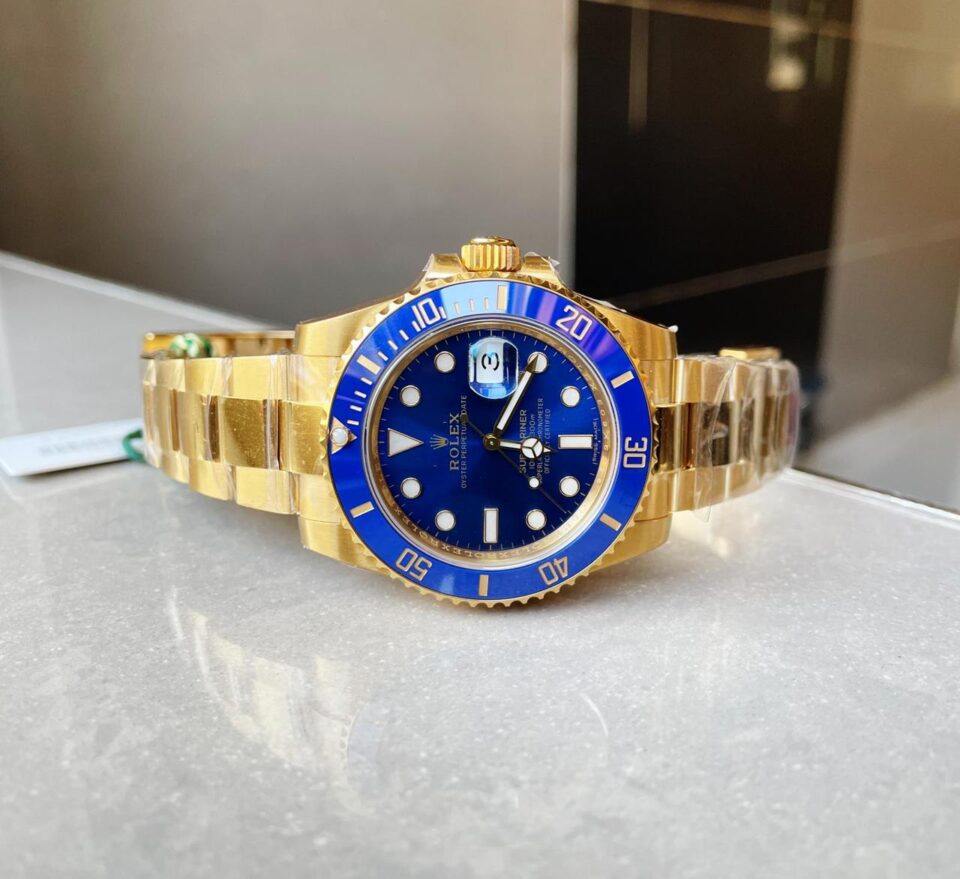 VSF FACTORY 1:1 Rolex Submariner 116618 LB Best Edition Blue Ceramic YG Plated 904L Steel VS3135