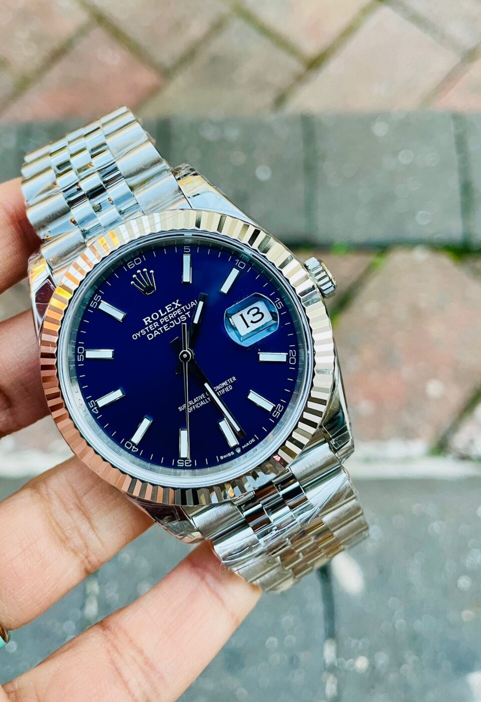 VS Factory 1:1 Rolex DateJust 41 SS Best Edition 904L Steel Blue Dial