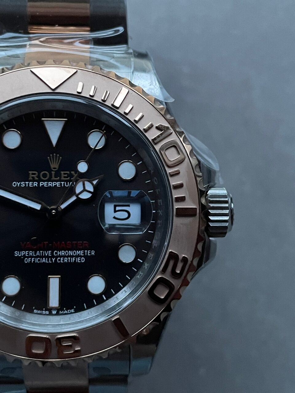 CF FACTORY 1:1 Rolex Yacht-Master 116621 SS/RG 904L steel Black Dial VS3235