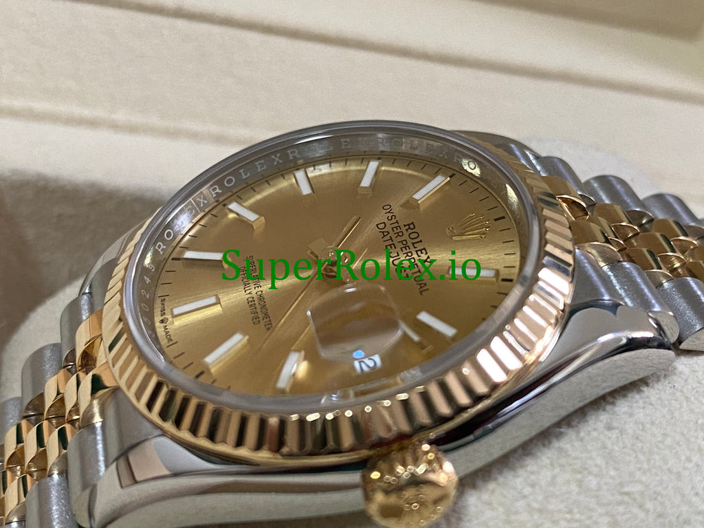 Rolex Datejust 36 Yellow Gold Champagne Index Dial Ref.126233