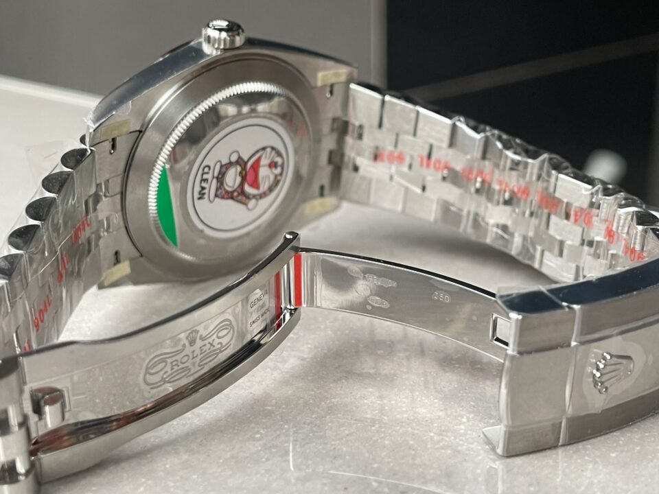 Rolex DateJust Men “wimbledon”SS Grey textured Dial Roman Markers