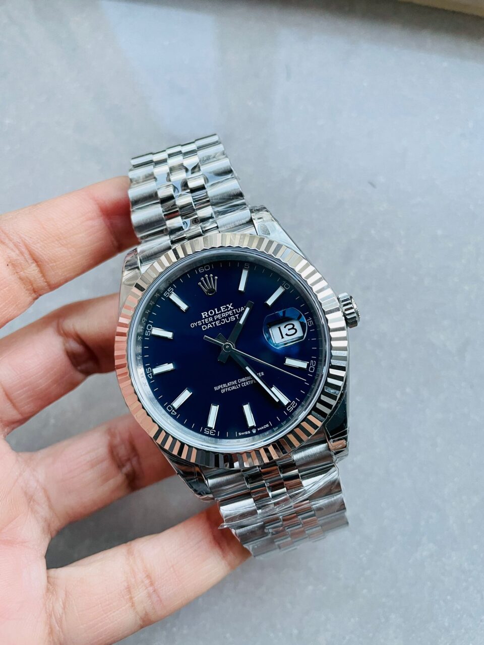 VS Factory 1:1 Rolex DateJust 41 SS Best Edition 904L Steel Blue Dial