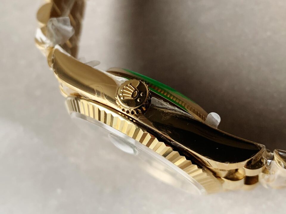 EWF Factory 1:1 Rolex Day Date 40 YG 904L Steel Best Edition Green Dial A3255