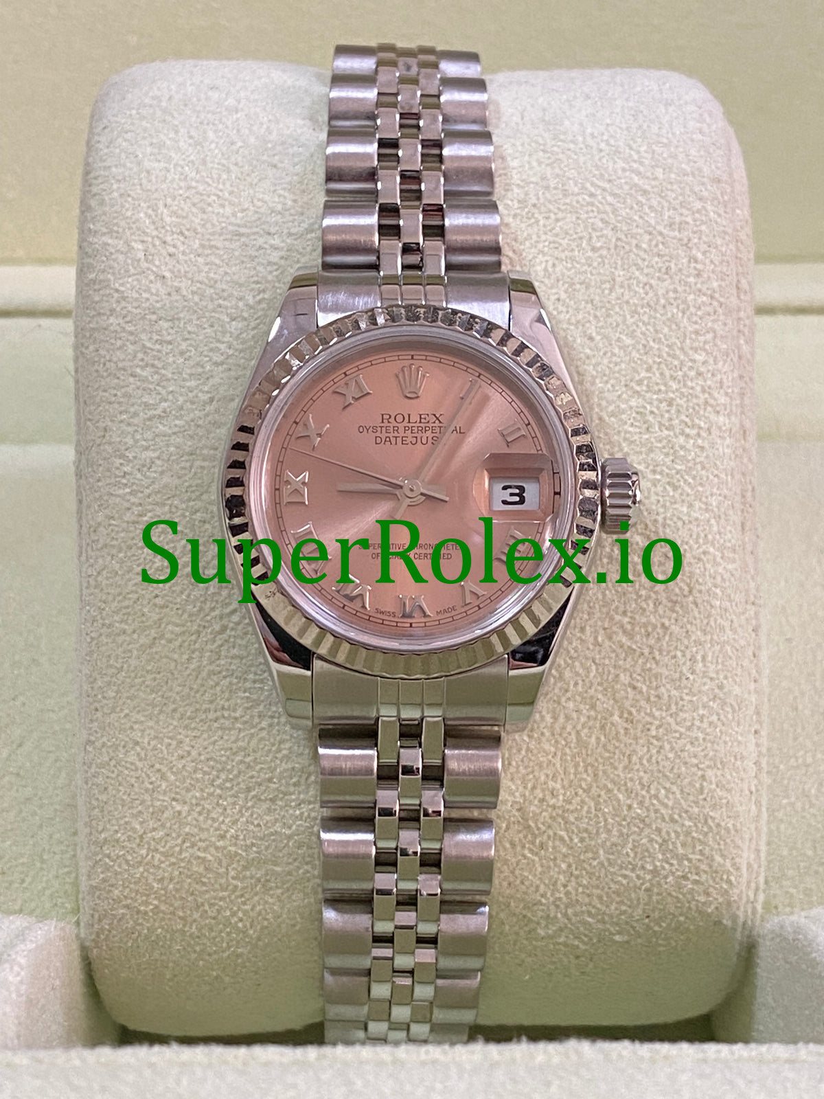 Rolex Lady-Datejust 26MM Steel Pink Roman Dial Ref.79174