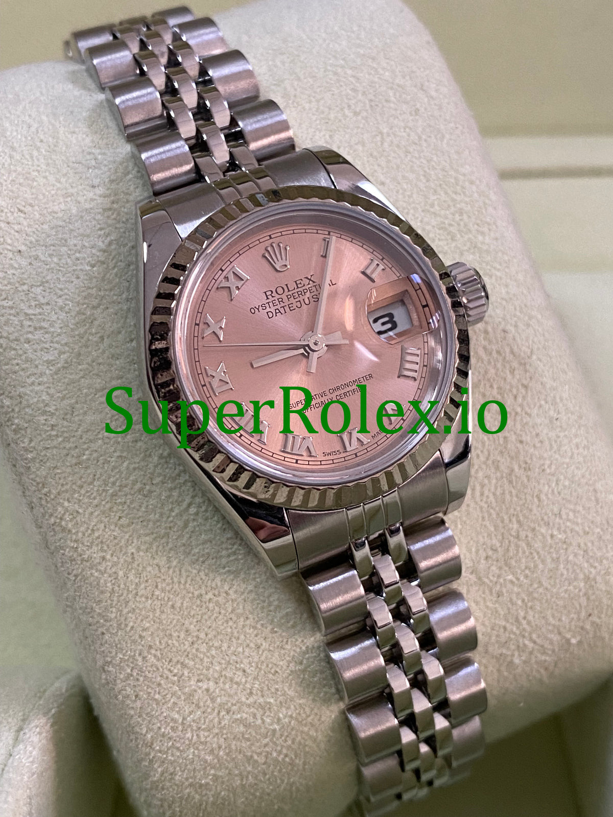Rolex Lady-Datejust 26MM Steel Pink Roman Dial Ref.79174