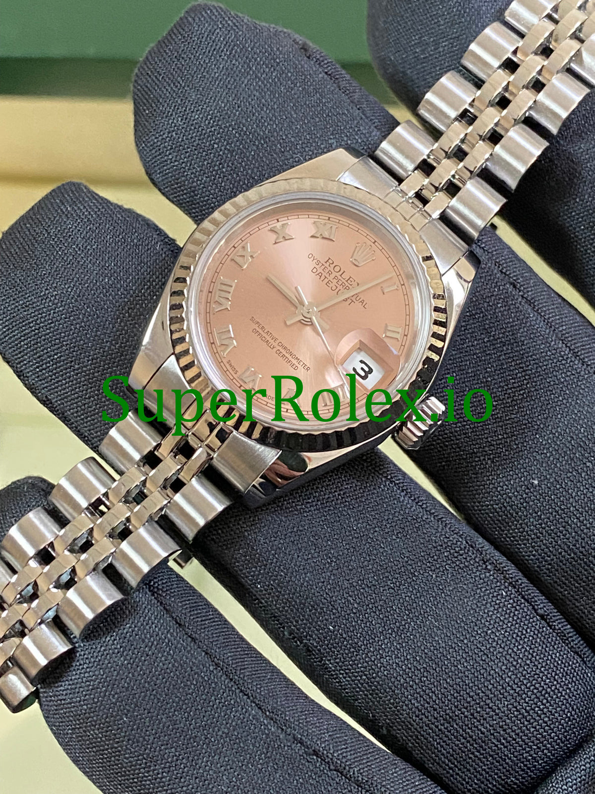 Rolex Lady-Datejust 26MM Steel Pink Roman Dial Ref.79174