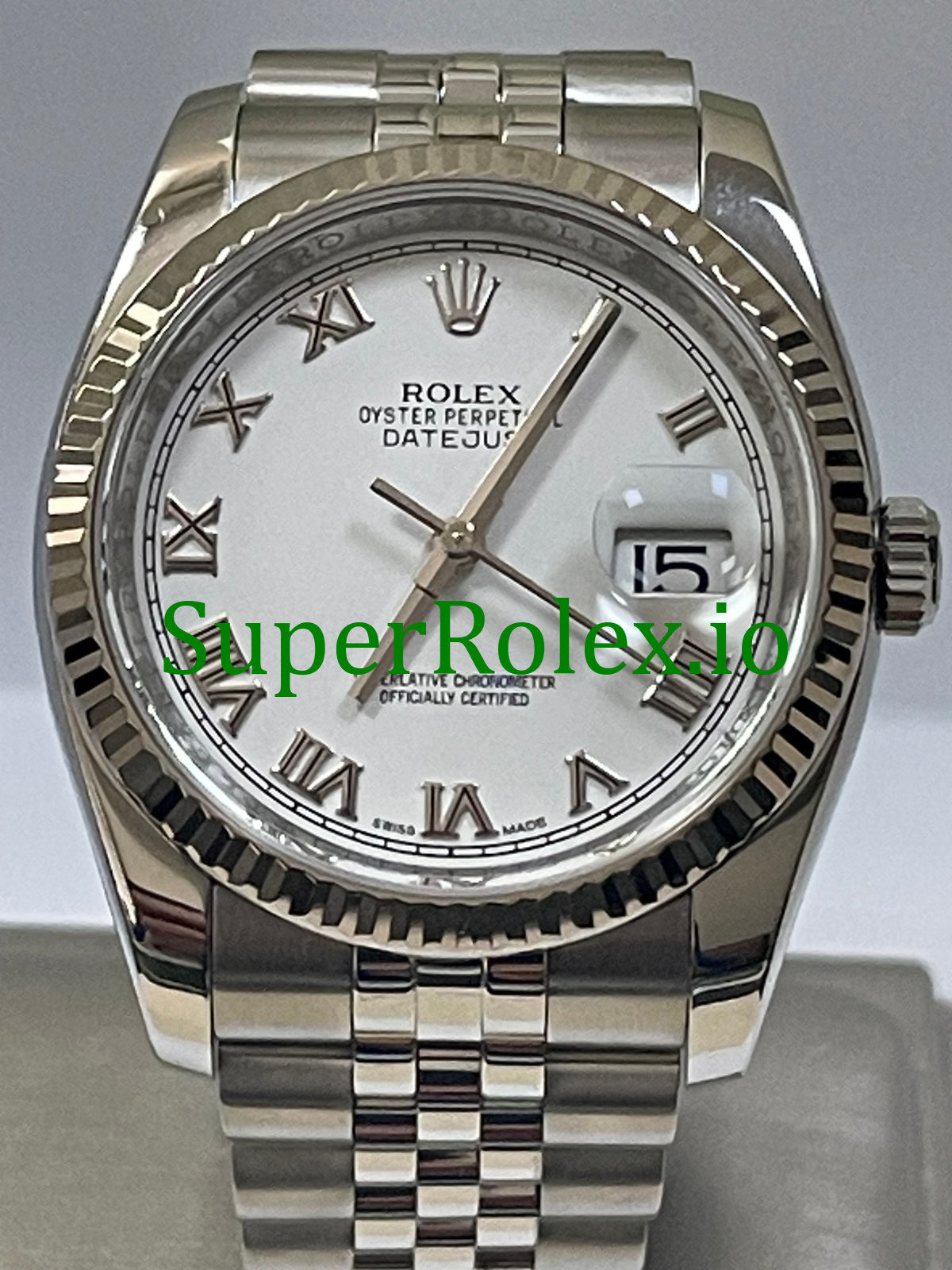 Rolex Datejust 31 Steel White Gold White Roman Dial Ref.178274