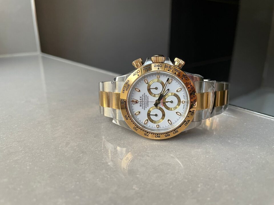 BTF factory 1:1 Rolex Daytona 116523 SS 904L & Yellow Gold White Dial A4130