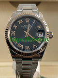 Rolex Datejust 31 Steel and White Gold Blue Roman Dial Ref.278274