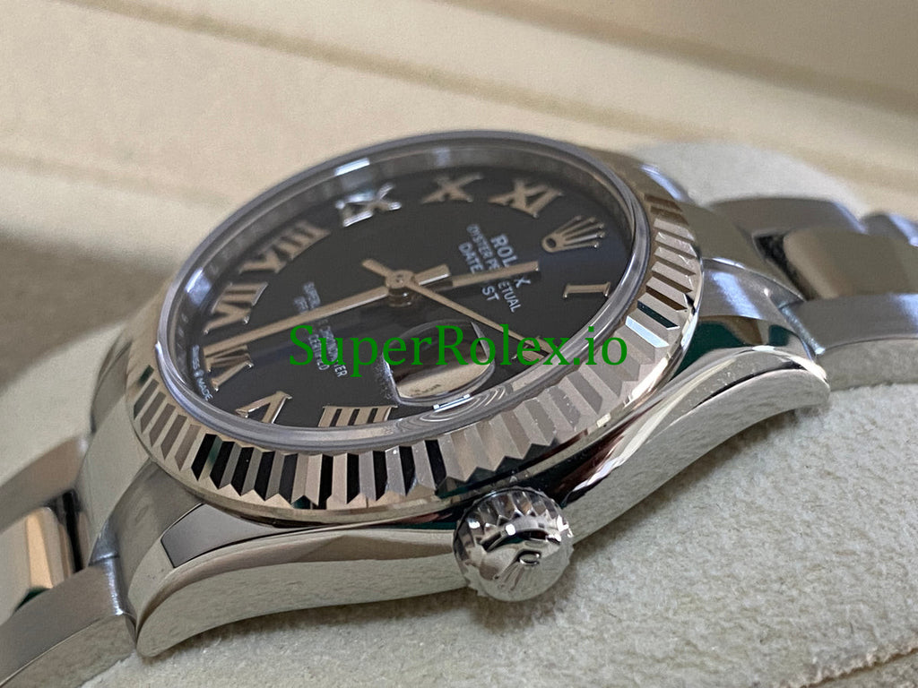 Rolex Datejust 31 Steel and White Gold Blue Roman Dial Ref.278274