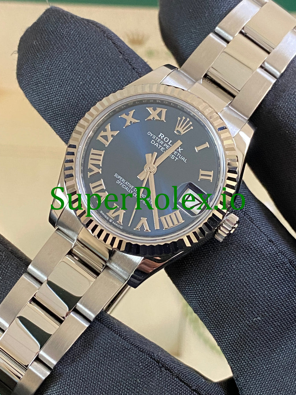 Rolex Datejust 31 Steel and White Gold Blue Roman Dial Ref.278274