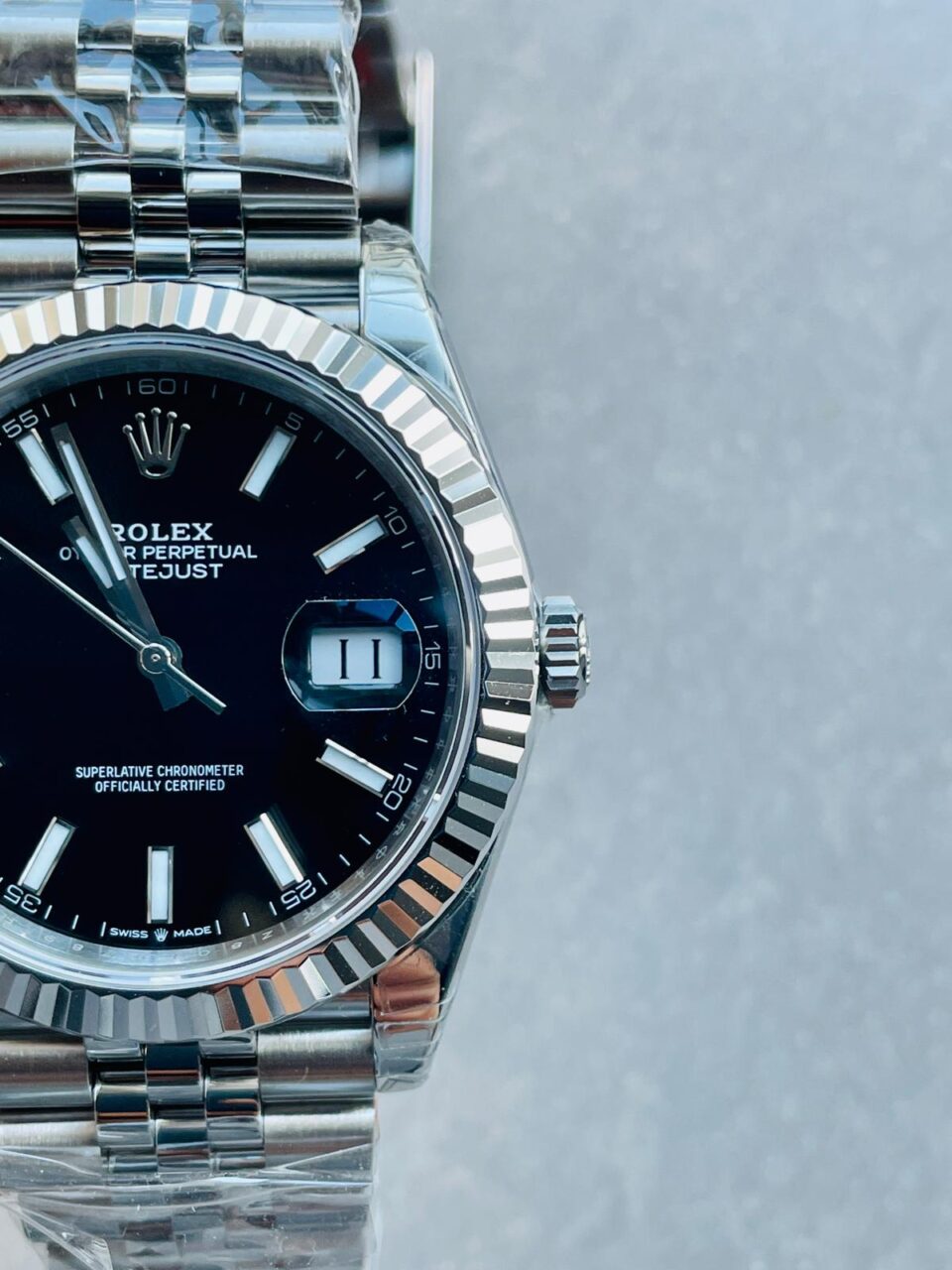 VS Factory 1:1 Rolex DateJust 41 SS Best Edition 904L Steel Black Dial