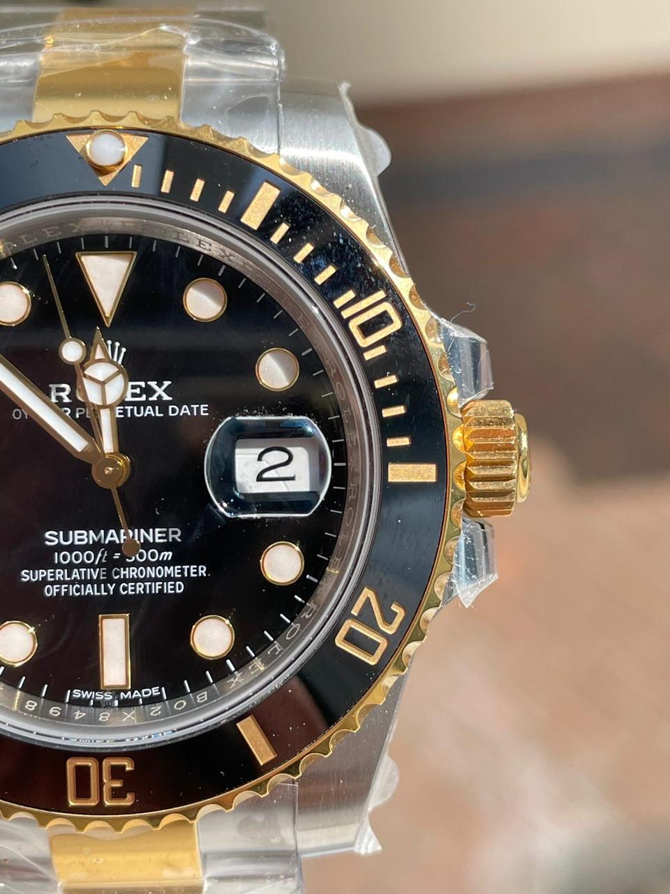 VSF FACTORY 1:1 Rolex Submariner 116613 LN SS/YG Best Edition Black Ceramic 904L Steel VS3135