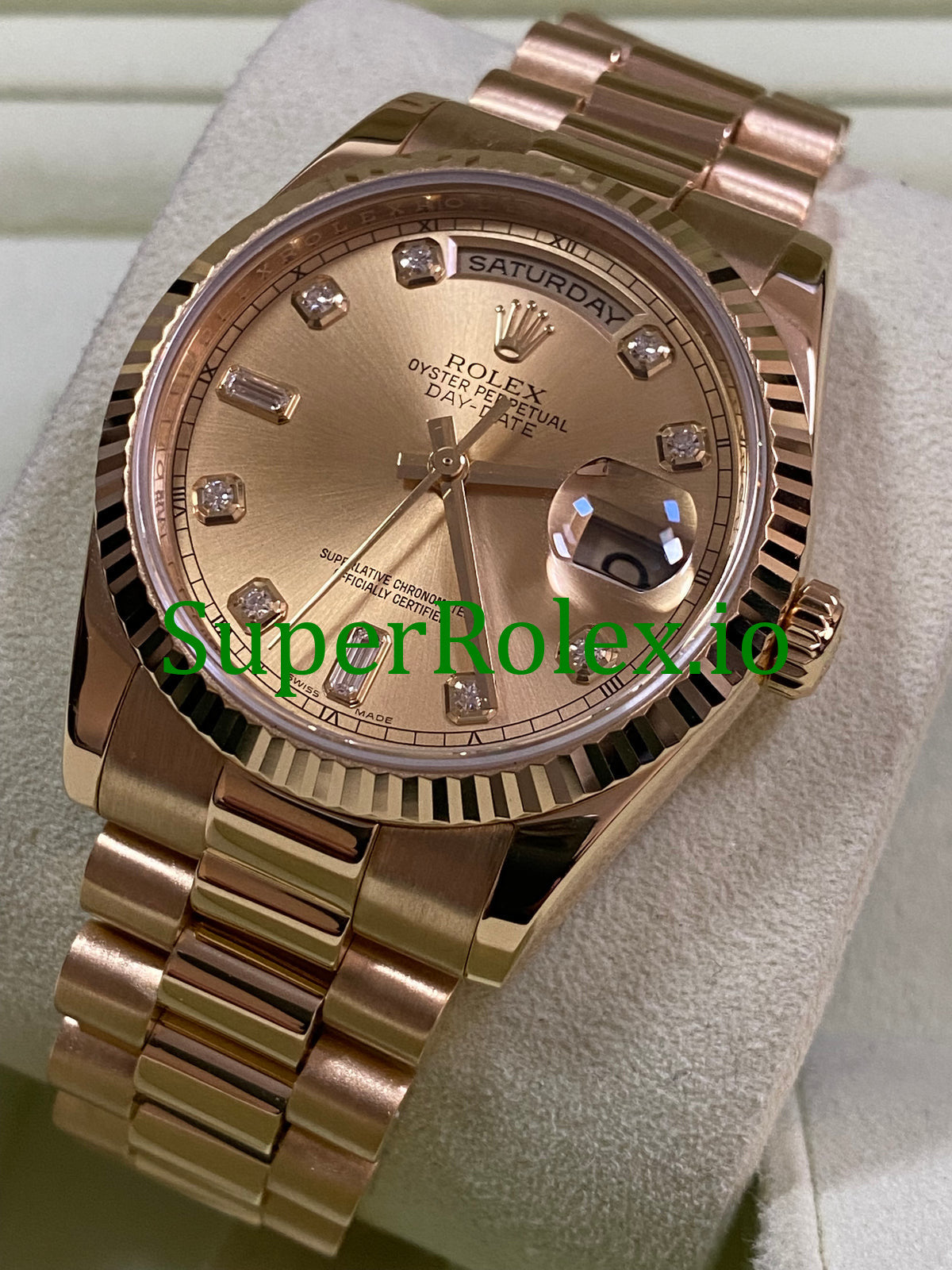 Rolex Day-Date 36MM Yellow Gold Diamond Dial Ref.118238