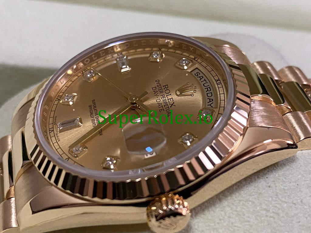 Rolex Day-Date 36MM Yellow Gold Diamond Dial Ref.118238