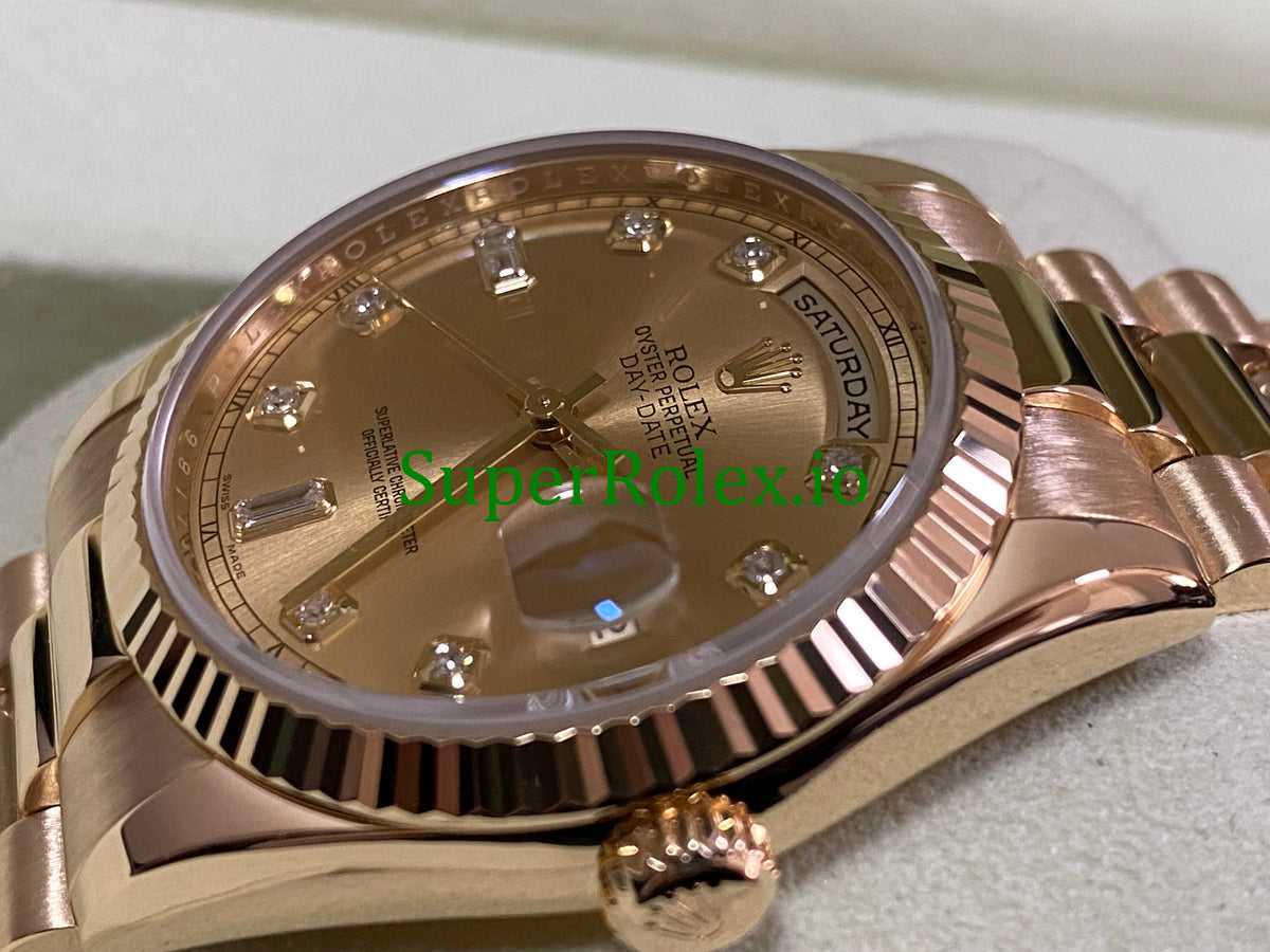 Rolex Day-Date 36MM Yellow Gold Diamond Dial Ref.118238