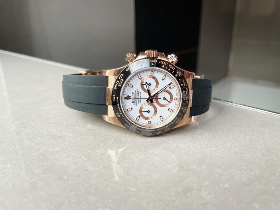 BTF factory 1:1 Rolex Daytona 116515 RG Best Edition White Dial SA4130