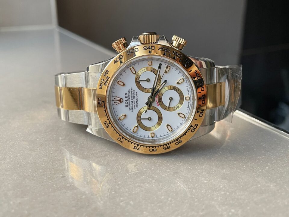 BTF factory 1:1 Rolex Daytona 116523 SS 904L & Yellow Gold White Dial A4130