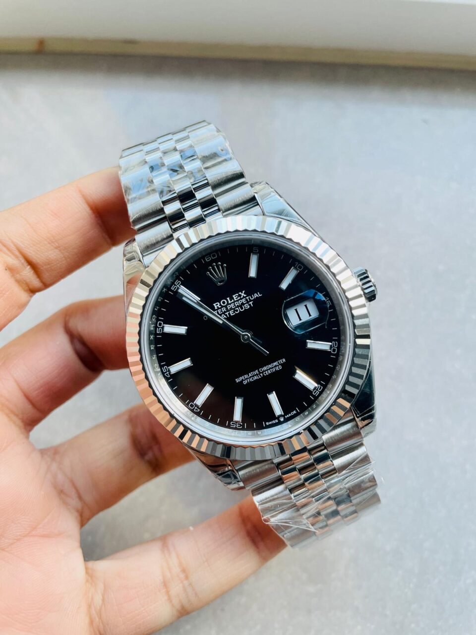 VS Factory 1:1 Rolex DateJust 41 SS Best Edition 904L Steel Black Dial