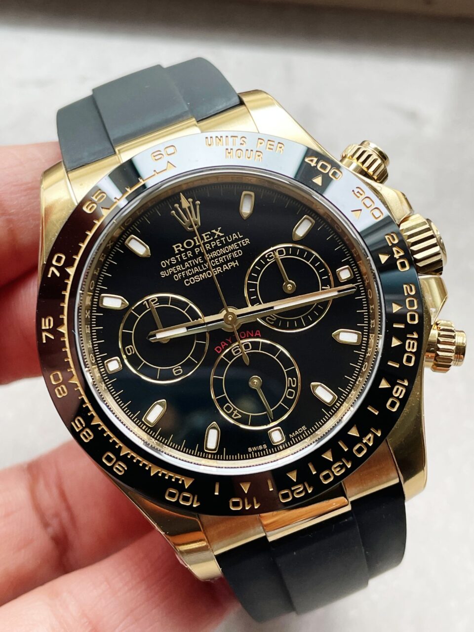 Clean factory 1:1 Rolex Daytona Best Edition 904L Steel Black Dial A4130