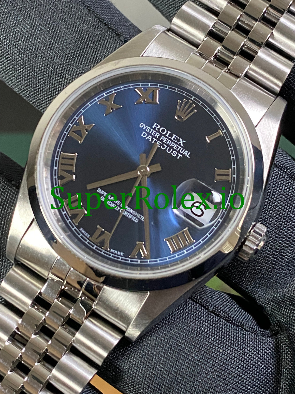 Rolex Datejust 36 Steel Blue Roman Dial Ref.16200