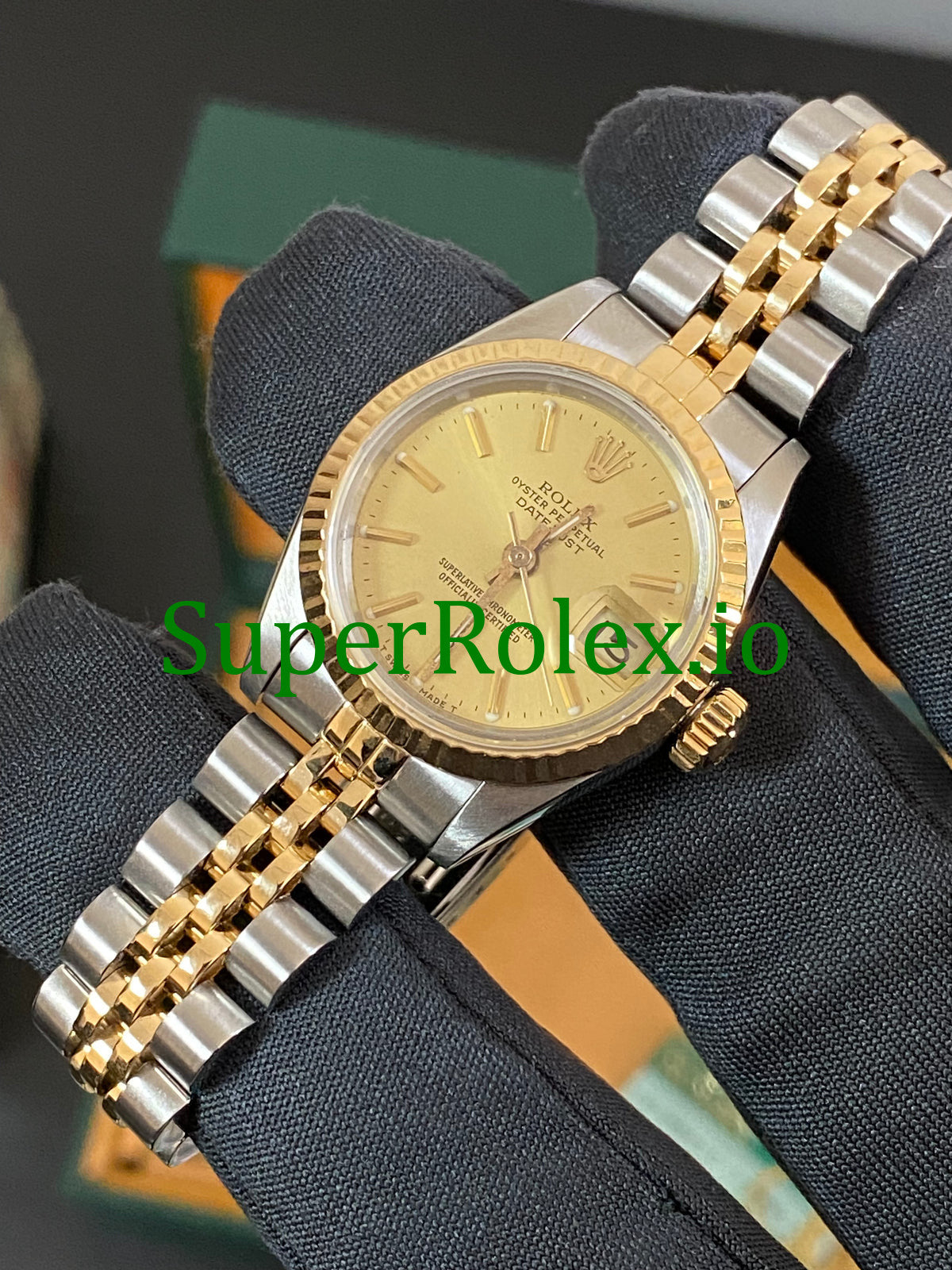 Rolex Lady-Datejust Steel and Yellow Gold Champagne Index Dial  Ref.69173