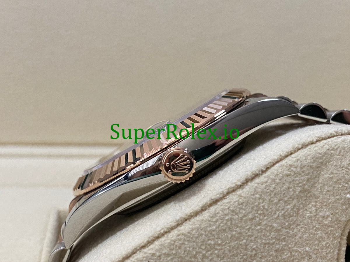 Rolex Datejust 41 Steel and Everose Gold Chocolate Diamond Dial Ref.126331