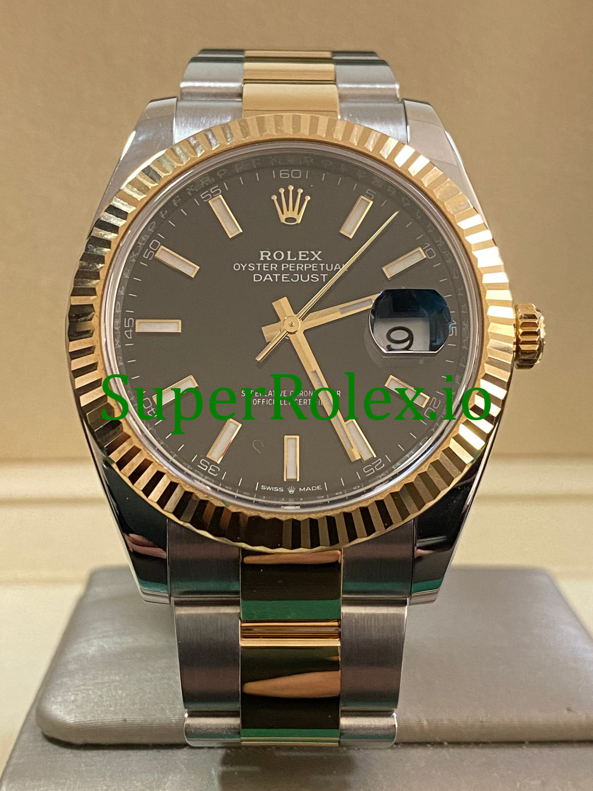 Rolex Datejust 41 Steel and Yellow Gold Black Index Dial Ref.126333