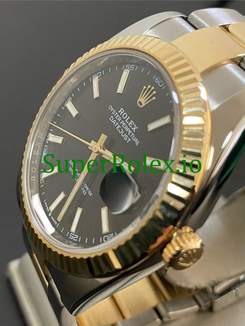 Rolex Datejust 41 Steel and Yellow Gold Black Index Dial Ref.126333