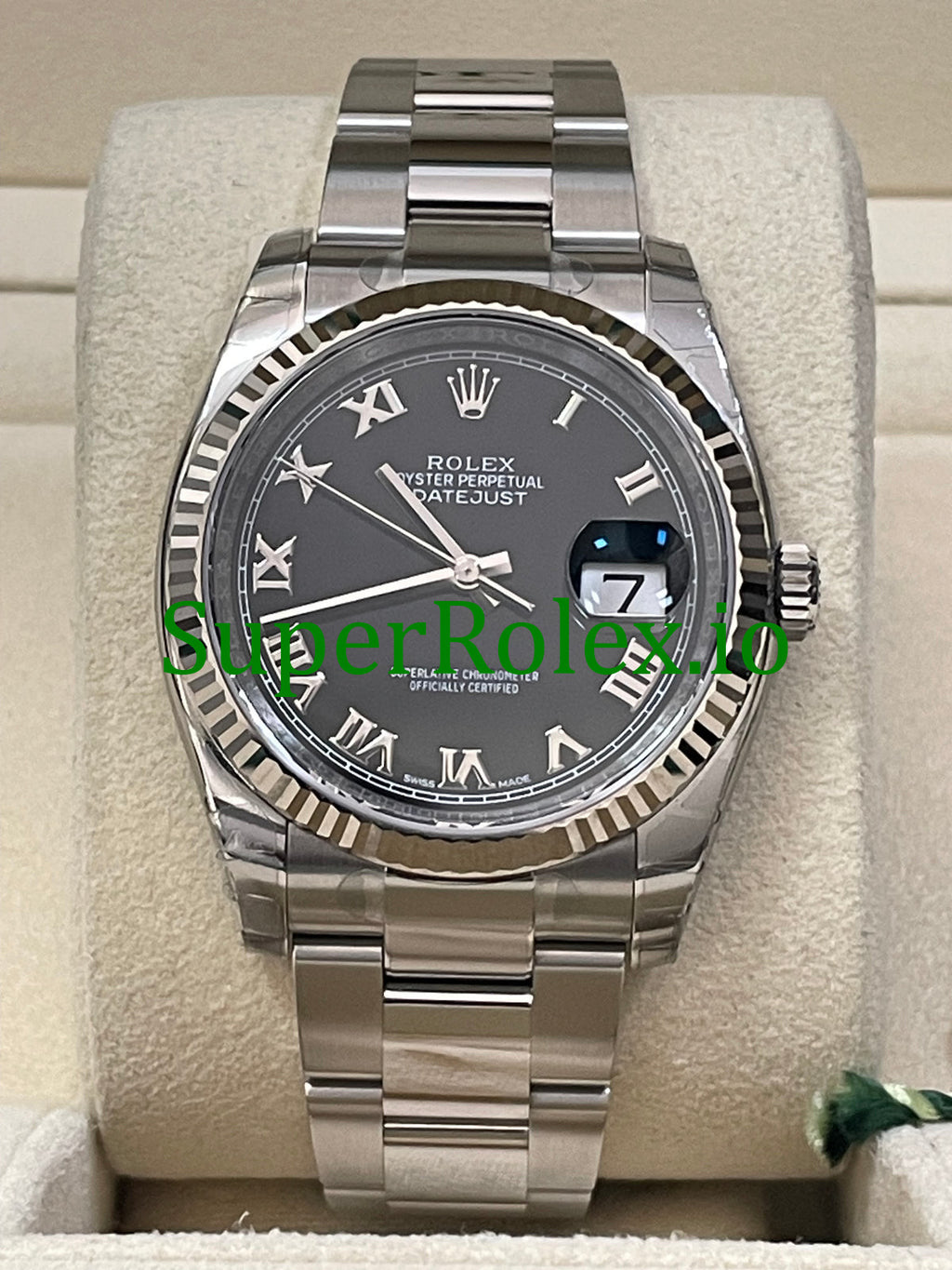 Rolex Datejust 36 Steel Black Roman Dial Ref.116234