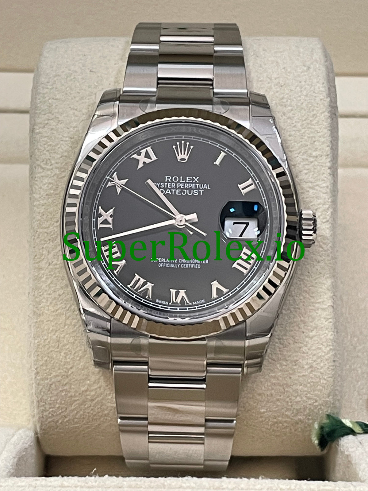 Rolex Datejust 36 Steel Black Roman Dial Ref.116234