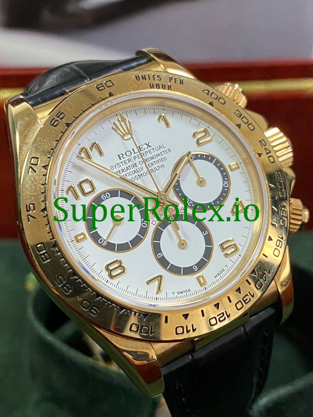 Rolex Daytona Yellow Gold White Arabic Dial Cosmograph Ref.16518