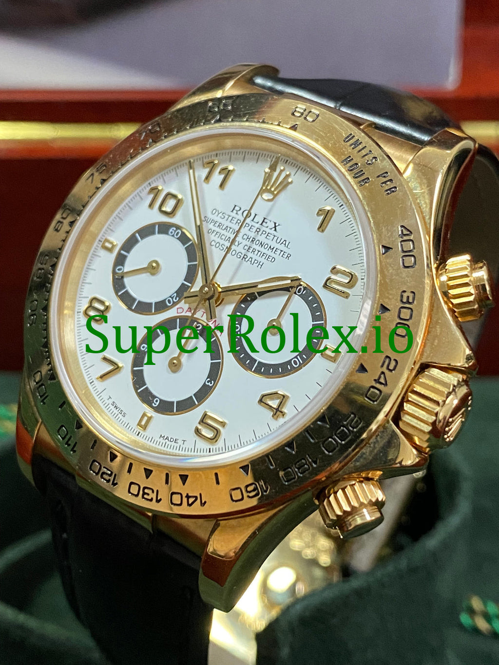 Rolex Daytona Yellow Gold White Arabic Dial Cosmograph Ref.16518