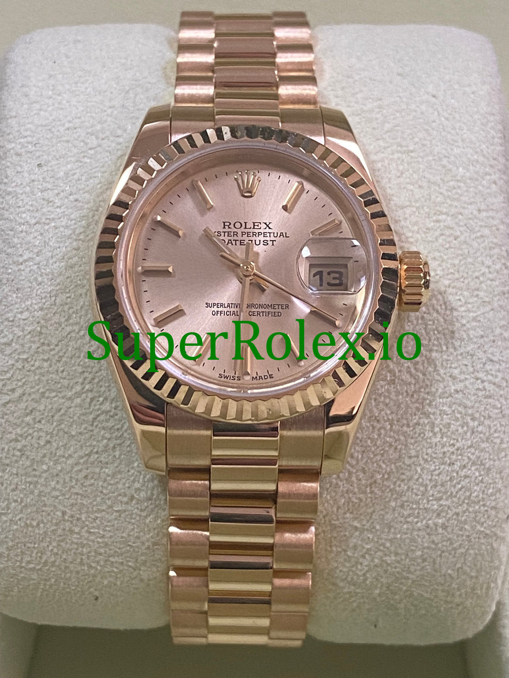 Rolex Lady-Datejust 26 Yellow Gold Champagne Index Dial Ref.179178