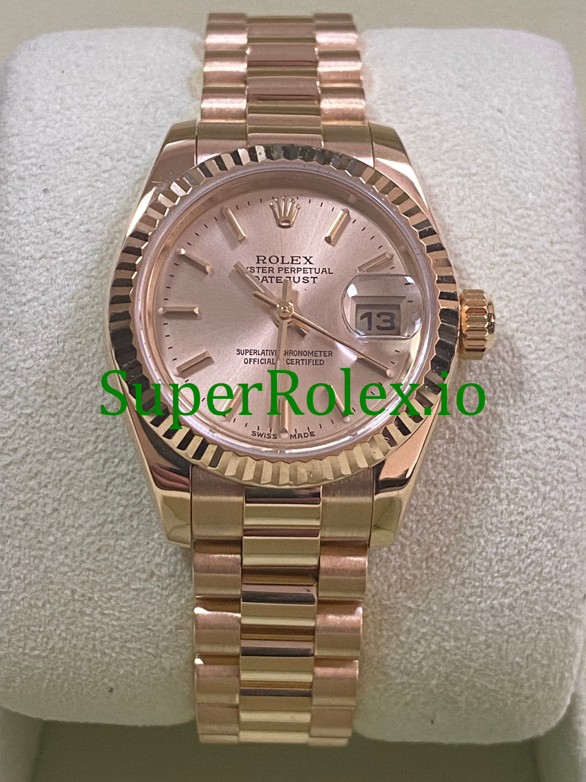 Rolex Lady-Datejust 26 Yellow Gold Champagne Index Dial Ref.179178