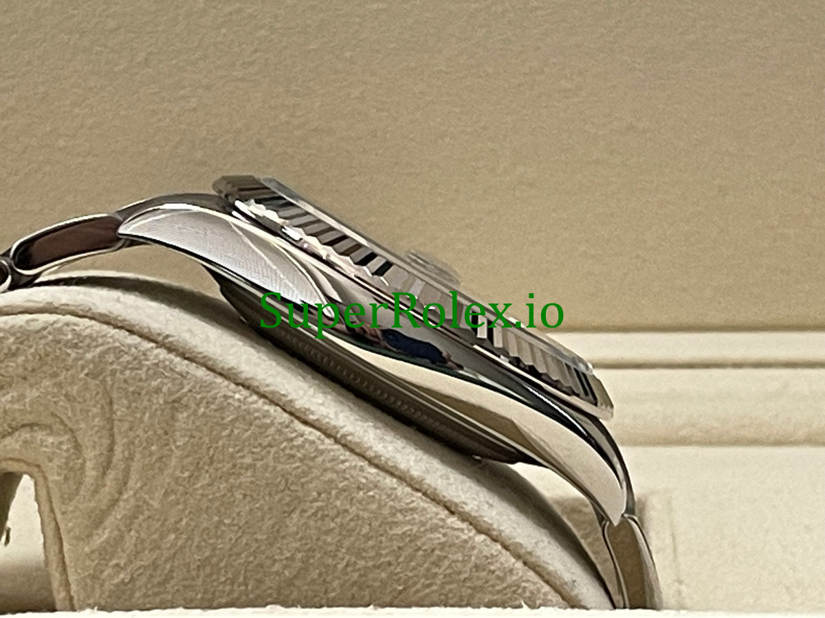 Rolex Datejust 41 Steel and White Gold Rolesor Black Diamond Dial Ref.126334