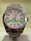 Rolex Milgauss Ref.116400 - M serial - White Dial u0026 Orange Accents
