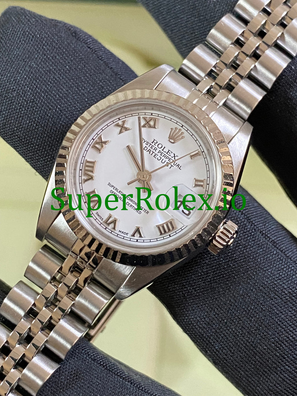 Rolex Lady-Datejust 26 Steel White Roman Dial Ref.79174