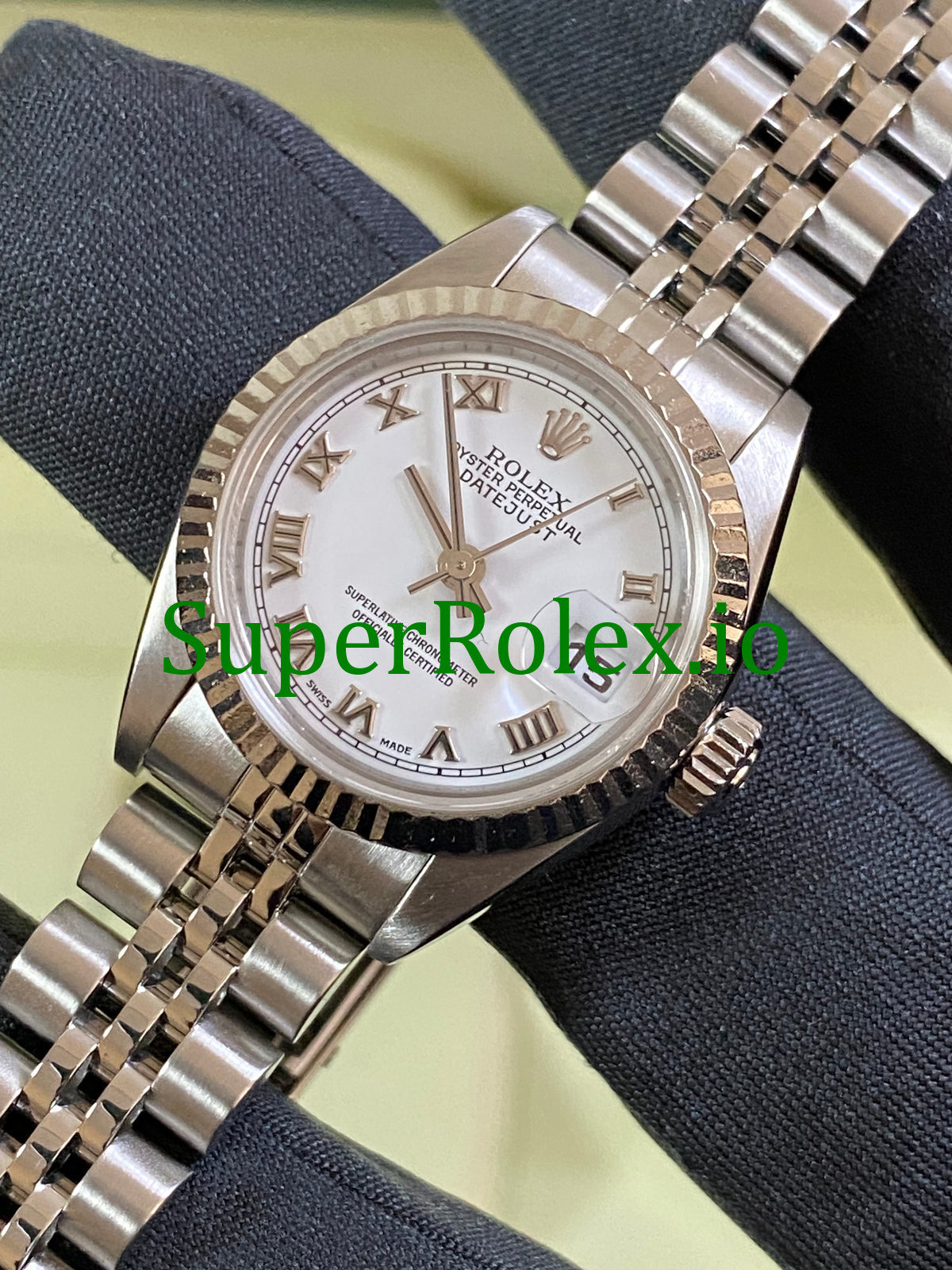 Rolex Lady-Datejust 26 Steel White Roman Dial Ref.79174