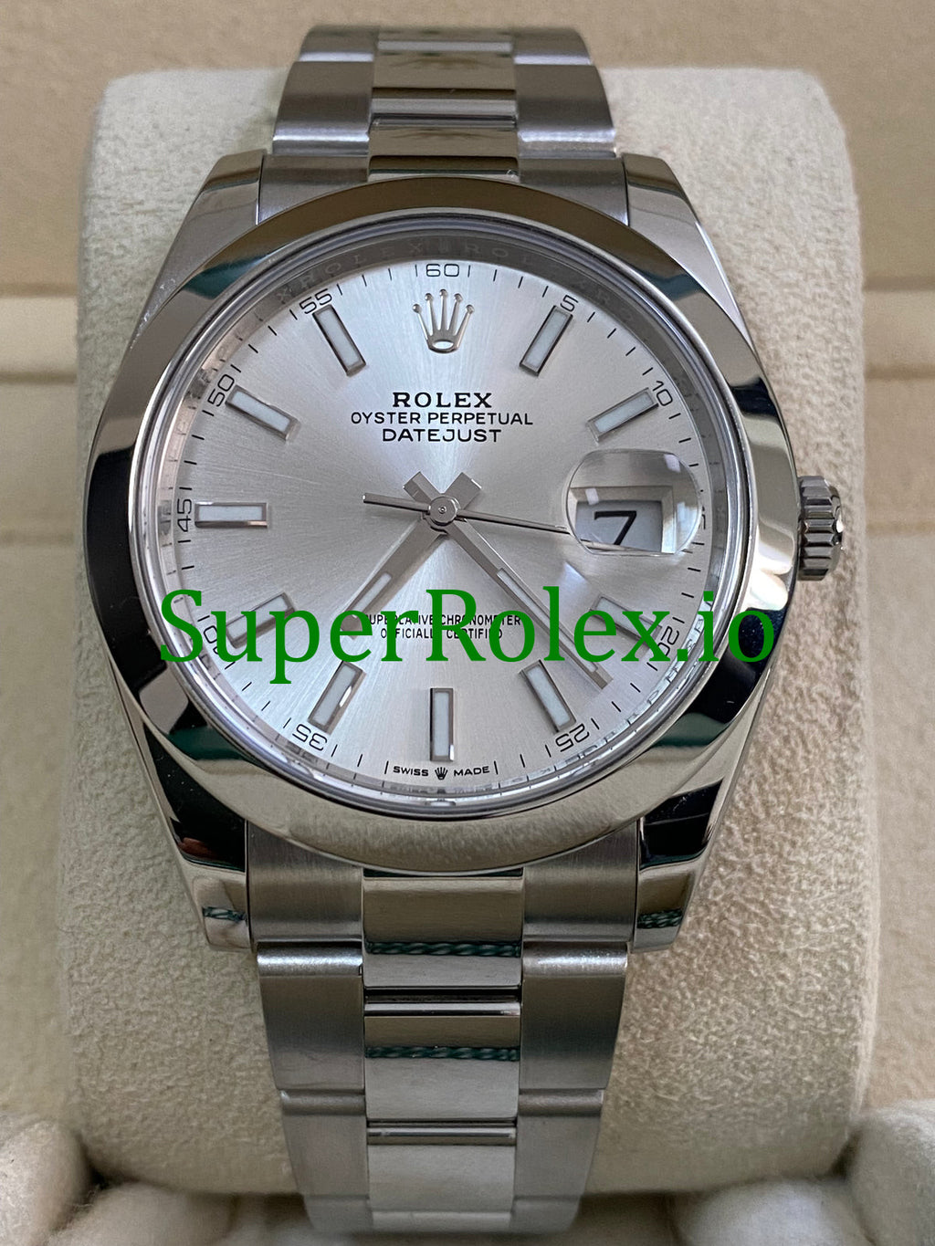 Rolex Datejust 41 Steel Silver Index Dial Ref.126300