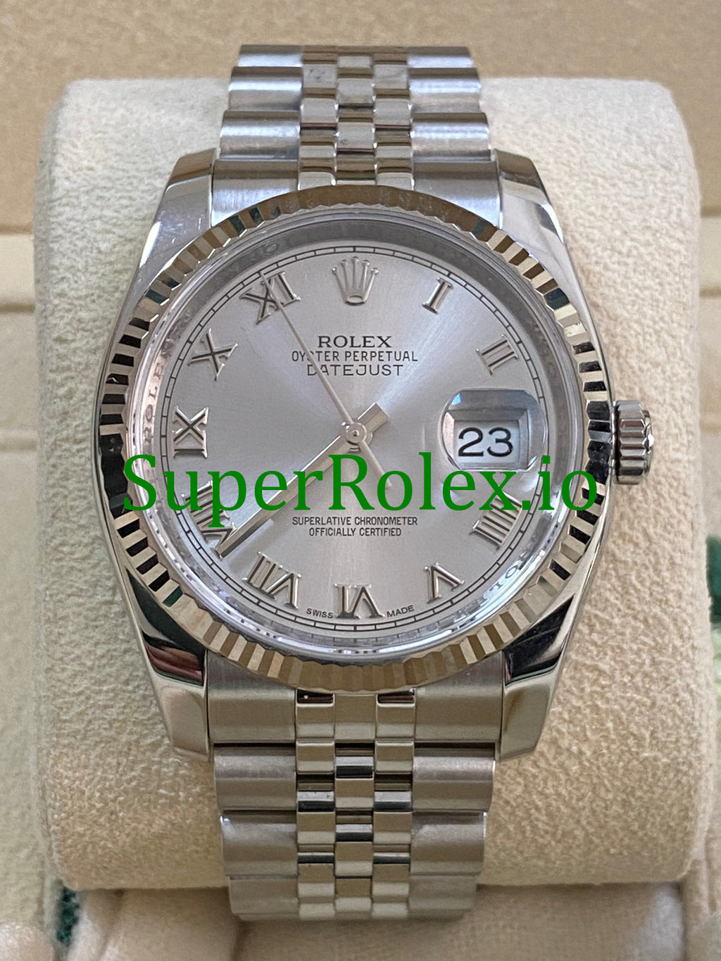 Rolex Datejust 36 Steel Rhodium Roman Dial Ref.116234