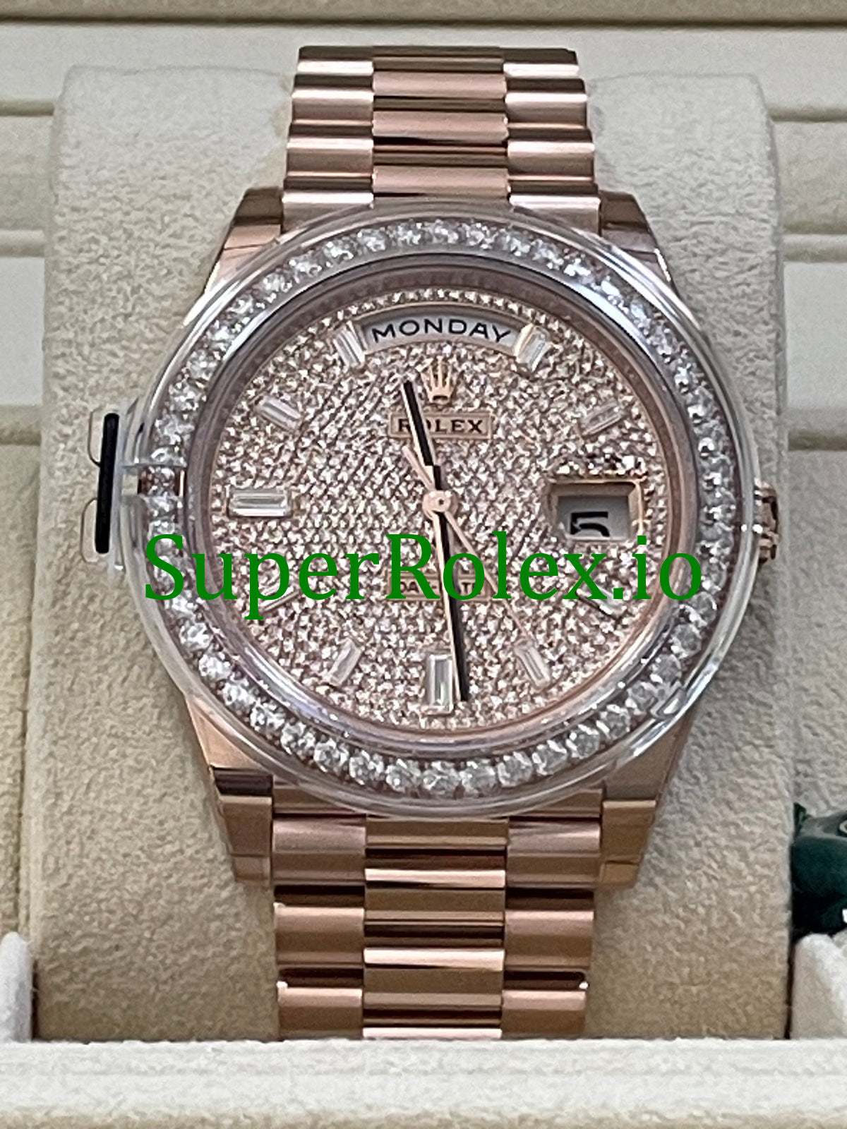 Rolex Day-Date 40MM Ref.228345RBR - Diamond Paved Dial