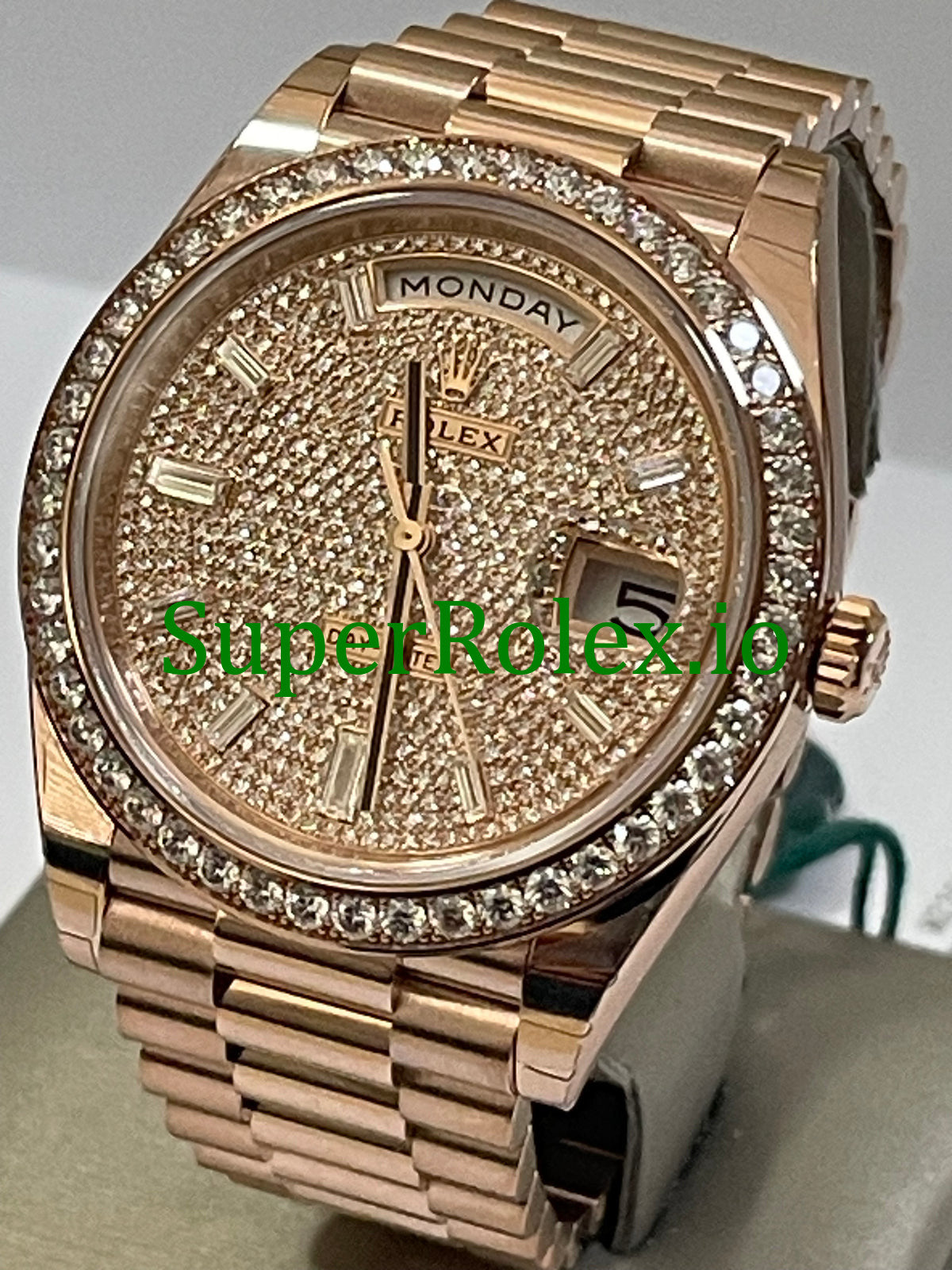 Rolex Day-Date 40MM Ref.228345RBR - Diamond Paved Dial