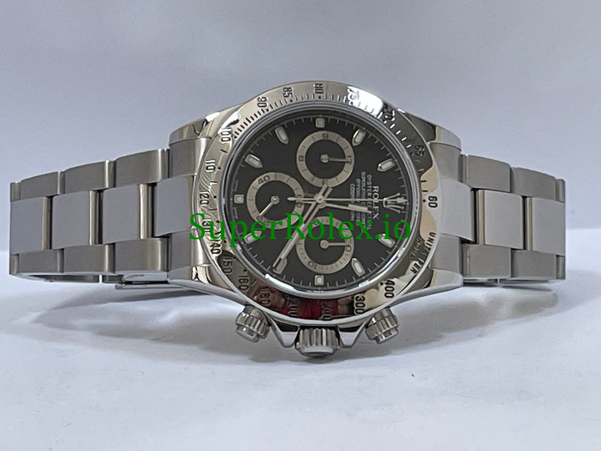 Rolex Cosmograph Daytona 40 Steel Black Index Dial Ref.116520